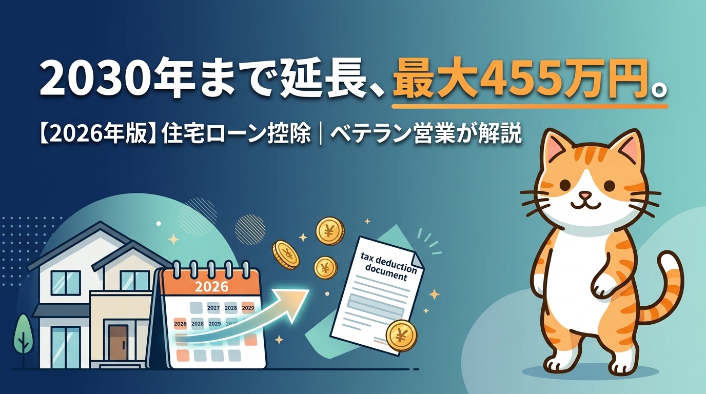 住宅ローン控除2026年版・最大455万円アイキャッチ